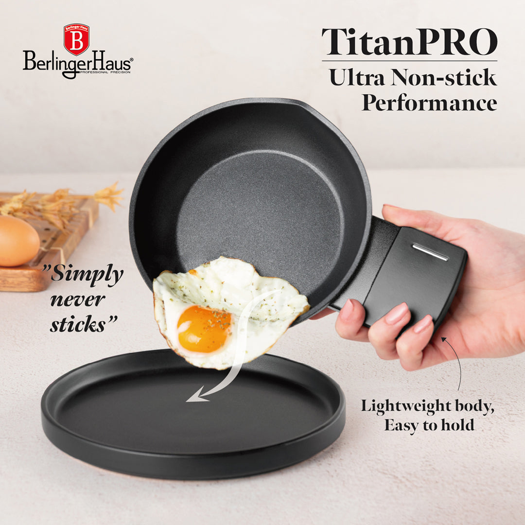 Berlinger Haus 16cm Titan Pro Non-Stick Coating Egg Pan - Anthracite