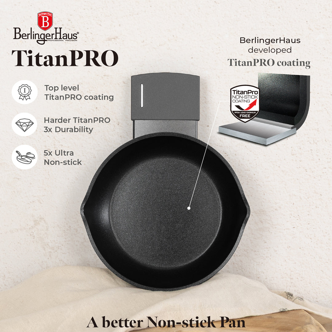 Berlinger Haus 16cm Titan Pro Non-Stick Coating Egg Pan - Anthracite