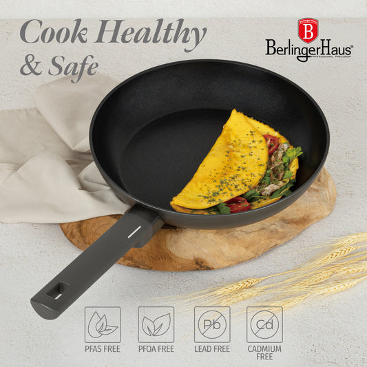 Berlinger Haus 3-Piece Non-Stick Titan Pro Coating Frypan Set - Anthracite