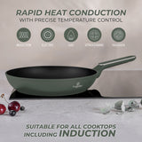 Berlinger Haus 28cm Titan Pro Non-Stick Coating Frypan - Matt Green