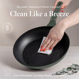 Berlinger Haus 28cm Titan Pro Non-Stick Coating Frypan - Matt Green