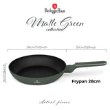 Berlinger Haus 28cm Titan Pro Non-Stick Coating Frypan - Matt Green