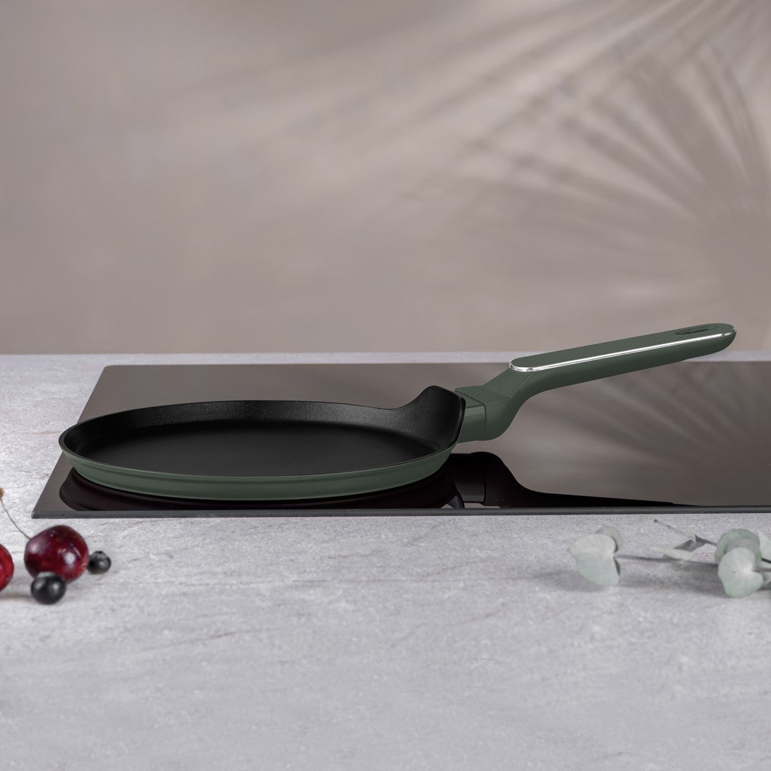 Berlinger Haus 25cm Titan Pro Non-Stick Pancake Pan - Matte Green