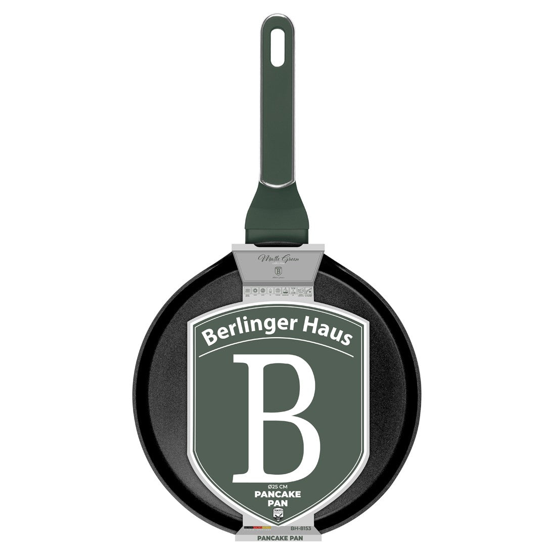 Berlinger Haus 25cm Titan Pro Non-Stick Pancake Pan - Matte Green