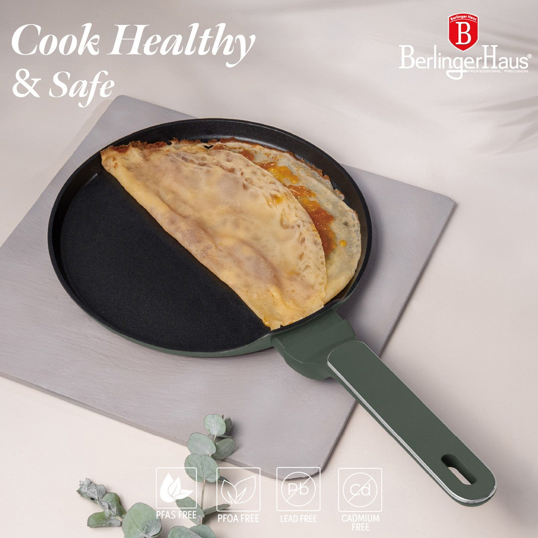Berlinger Haus 25cm Titan Pro Non-Stick Pancake Pan - Matte Green