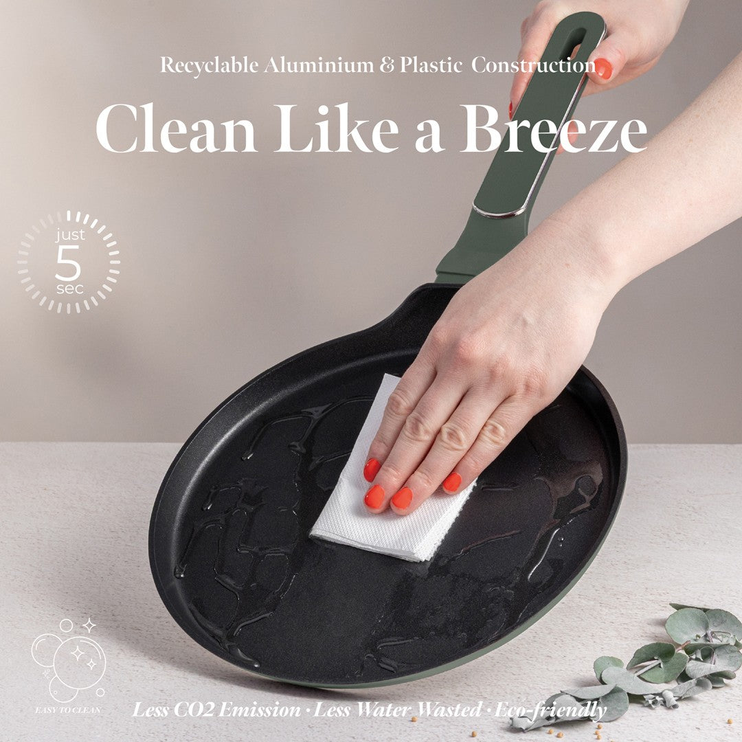 Berlinger Haus 25cm Titan Pro Non-Stick Pancake Pan - Matte Green