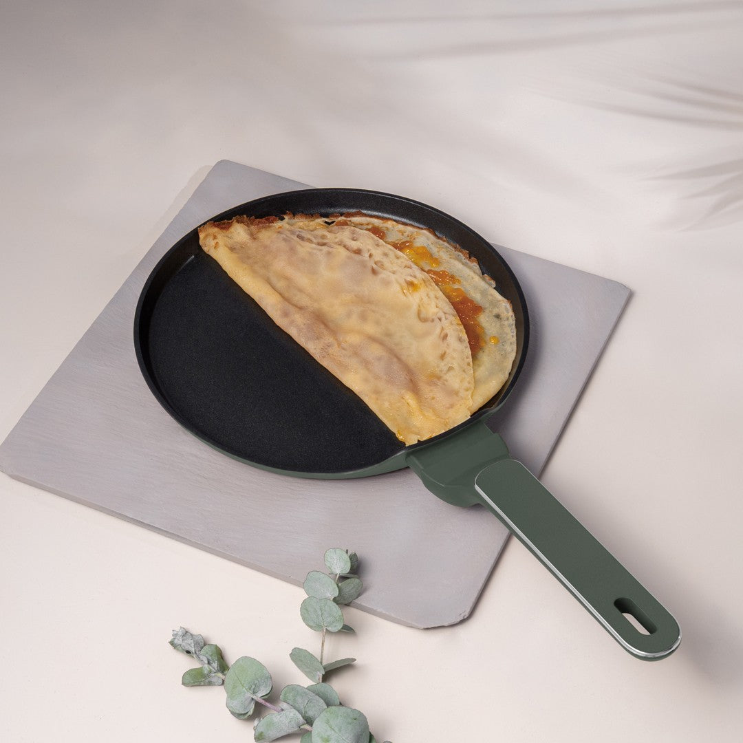 Berlinger Haus 25cm Titan Pro Non-Stick Pancake Pan - Matte Green