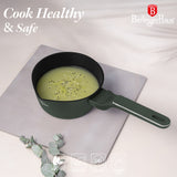 Berlinger Haus 16cm Non Stick Titan Pro Coating Sauce Pan with Lid - Matt Green