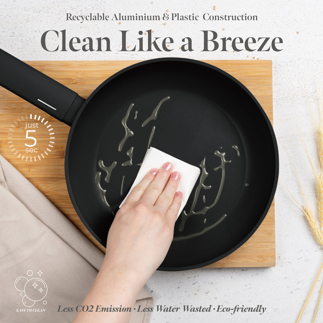 Berlinger Haus 24cm Titan Pro Non-Stick Coating Frypan – Matte Black