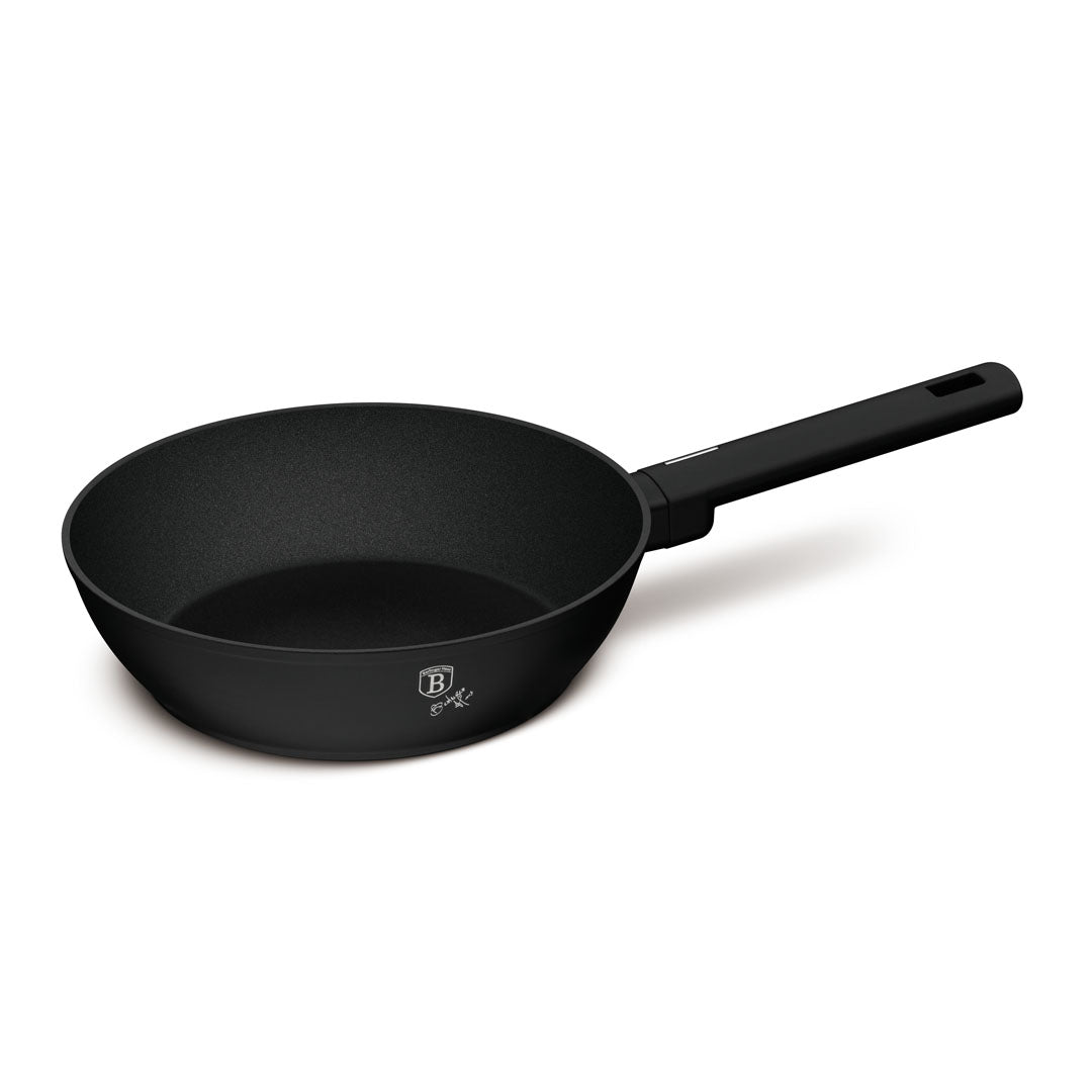 Berlinger Haus 24cm Titan Pro Non-Stick Coating Deep Frypan - Matte Black