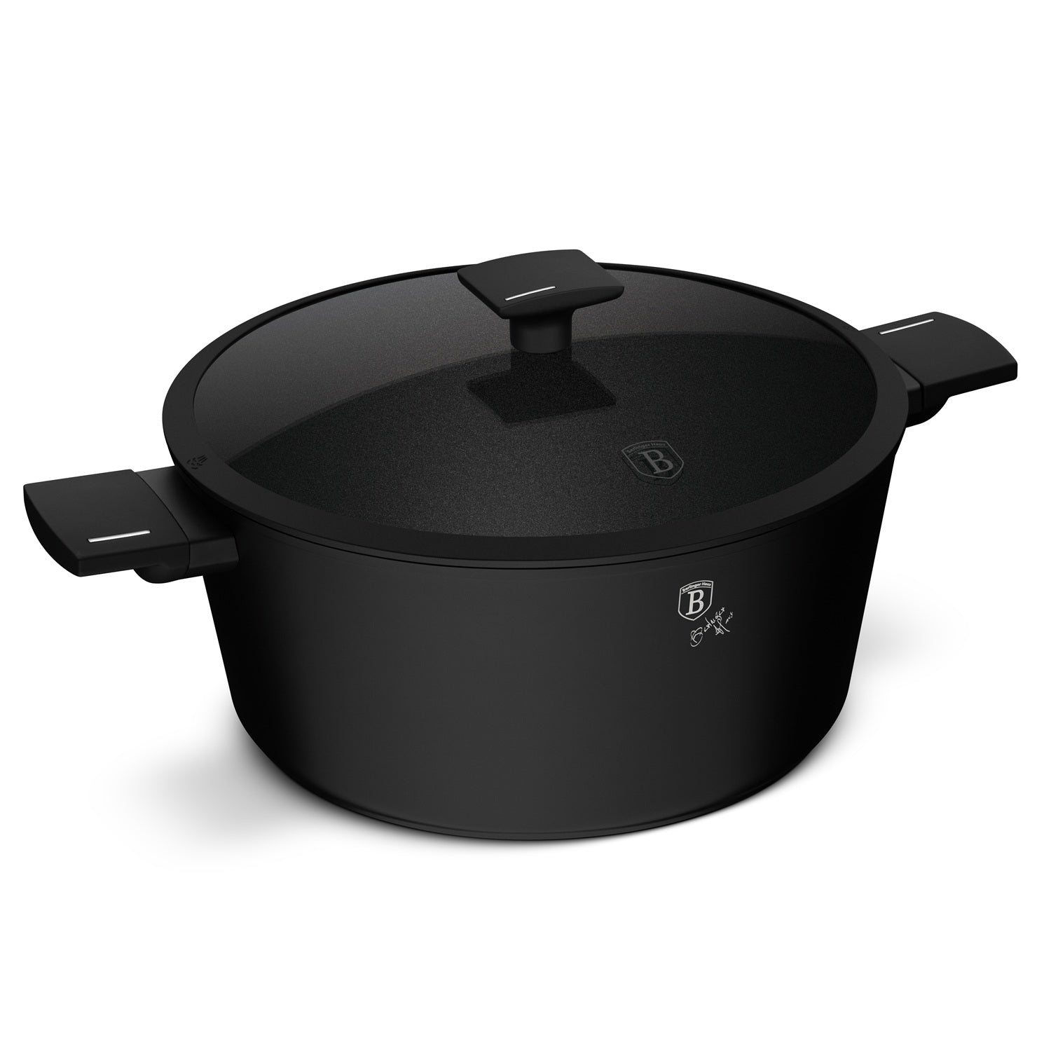 Berlinger Haus 30cm Titan Pro Non-Stick Coating Casserole – Matte Black