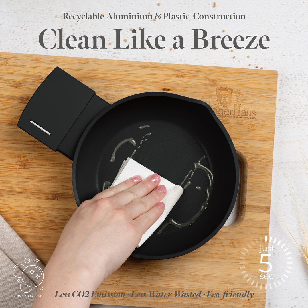 Berlinger Haus 16cm Titan Pro Non-Stick Coating Egg Pan - Matt Black