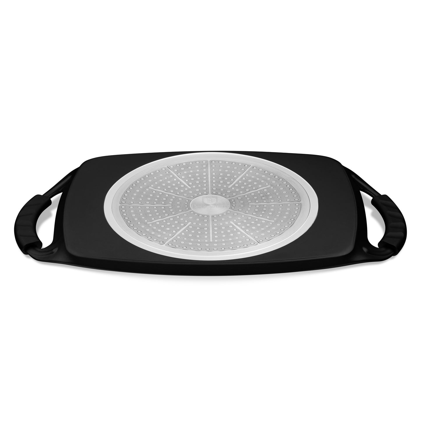 Berlinger Haus 47cm Titan Pro Non-Stick Coating Grill Plate - Matte Black