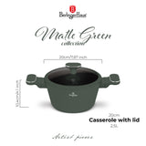 Berlinger Haus 20cm Titan Pro Non-Stick Coating Casserole - Matt Green