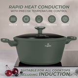 Berlinger Haus 28cm Titan Pro Non-Stick Coating Casserole - Matt Green