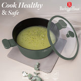 Berlinger Haus 28cm Titan Pro Non-Stick Coating Casserole - Matt Green