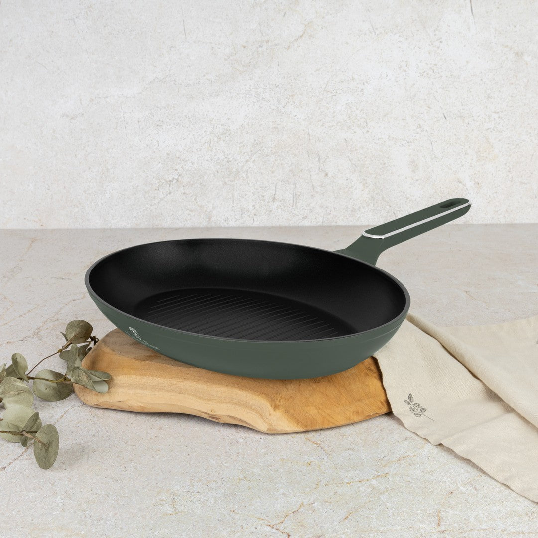 Berlinger Haus 35cm Titan Pro Non-Stick Fish Pan - Matte Green