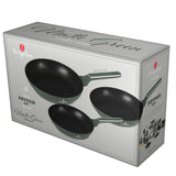 Berlinger Haus 3-Piece Titan Pro Non-Stick Coating Frypan Set - Matt Green