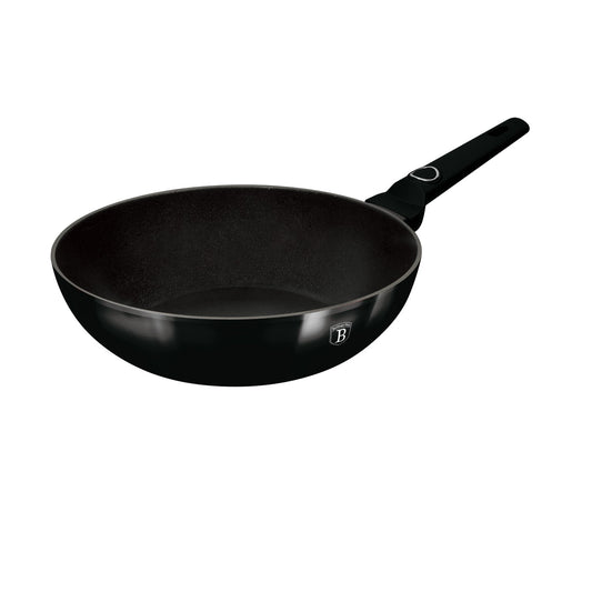 Berlinger Haus 28cm Titan Pro Non-Stick Wok - Black Vantage