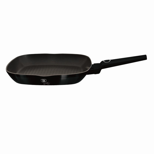 Berlinger Haus 28cm Titan Pro Non-Stick Grill Pan - Black Vantage