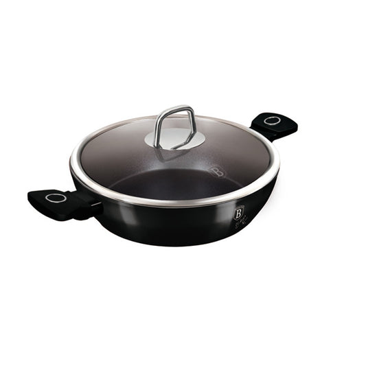 Berlinger Haus 28cm Titan Pro Non-Stock Shallow Pot - Black Vantage