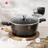 Berlinger Haus 15-Piece Titan Pro Non-Stick Coating Cookware Set - Primal Gloss