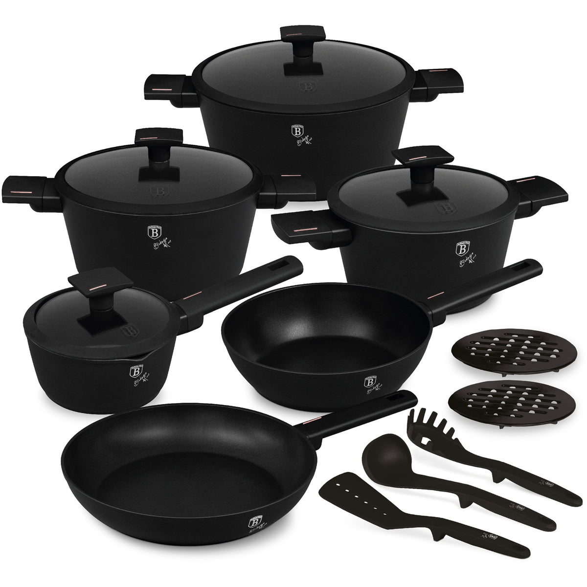 Berlinger Berlinger Haus 15-Piece Titan Pro Non-Stick Cookware Set - Monaco