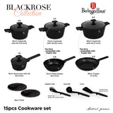 Berlinger Haus 15-Piece Titan Pro Non-Stick Cookware Set - Monaco