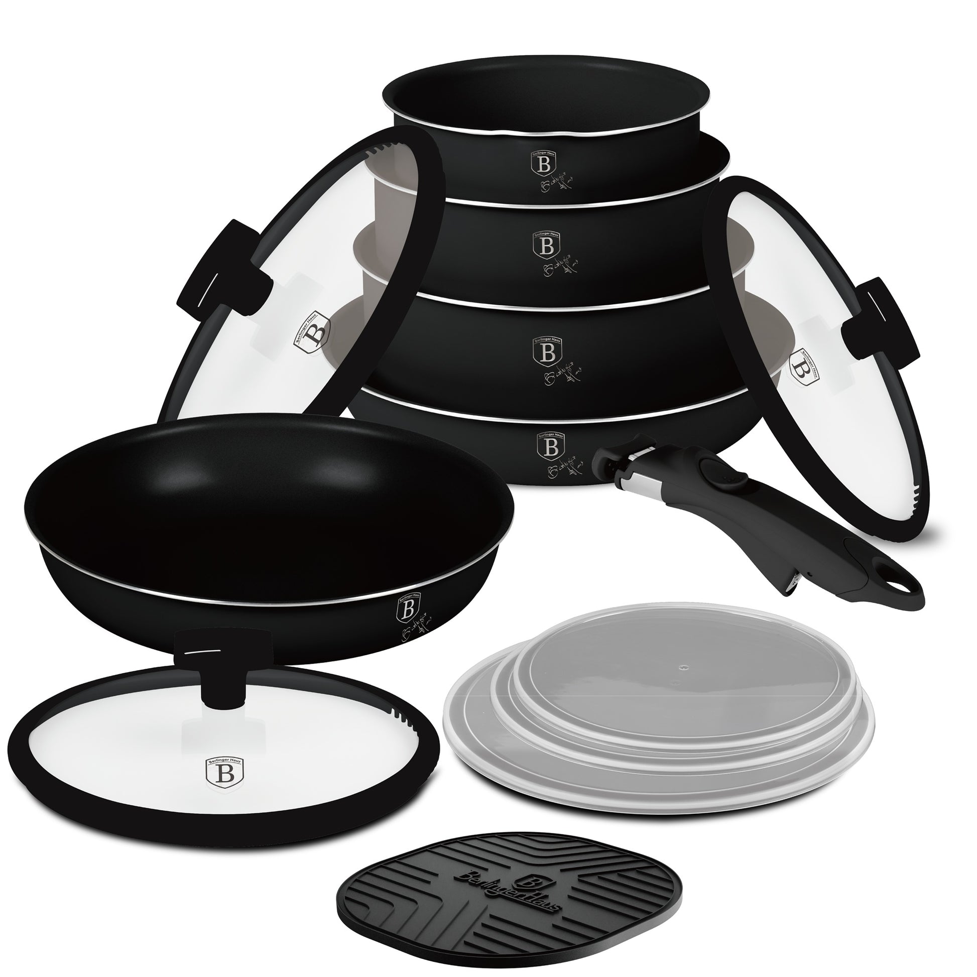 Berlinger Haus 13-Piece Titan Pro Non Stick Coating Oven Safe Cookware Set - Monaco