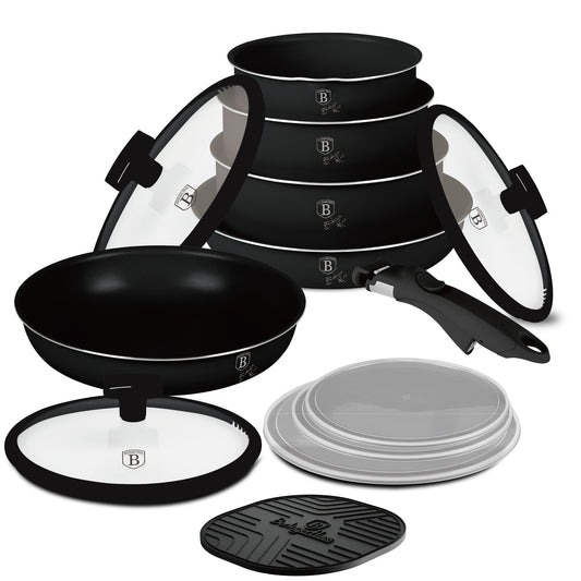 Berlinger Haus 13-Piece Titan Pro Non Stick Coating Oven Safe Cookware Set - Monaco