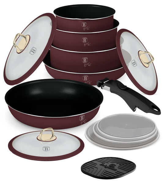 Berlinger Haus 13-Piece Titan Pro Non Stick Coating Oven Safe Cookware Set - Leonardo