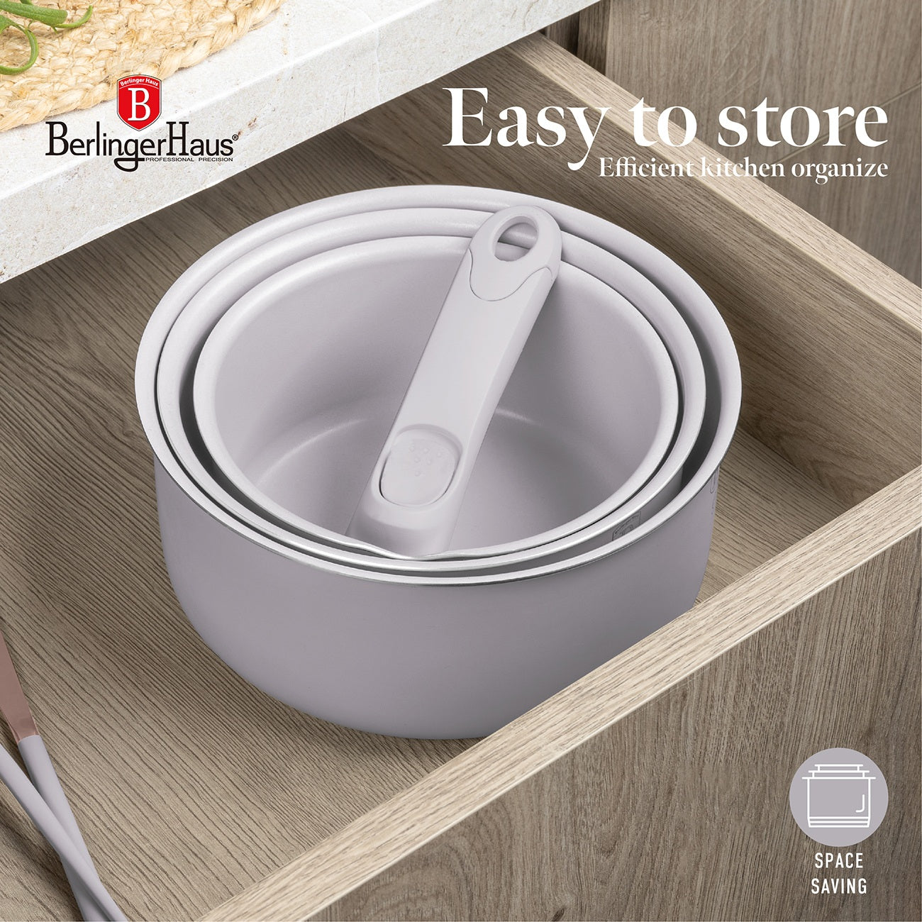 Berlinger Haus Click-It Detachable Spare Handle - Taupe