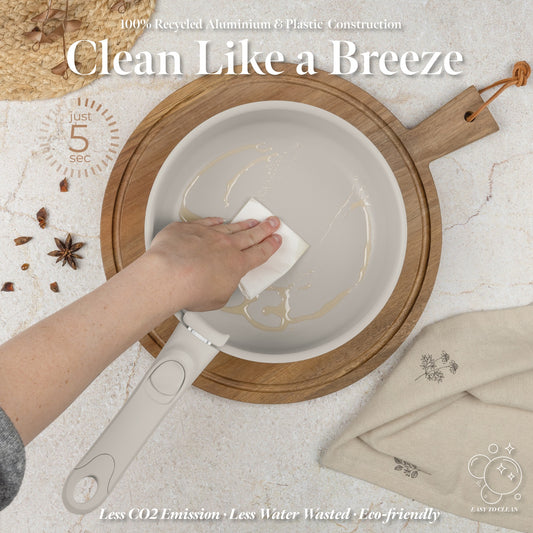 Berlinger Haus 10-Piece Titan Pro Non-Stick Coating Oven Safe Cookware Set - Sahara