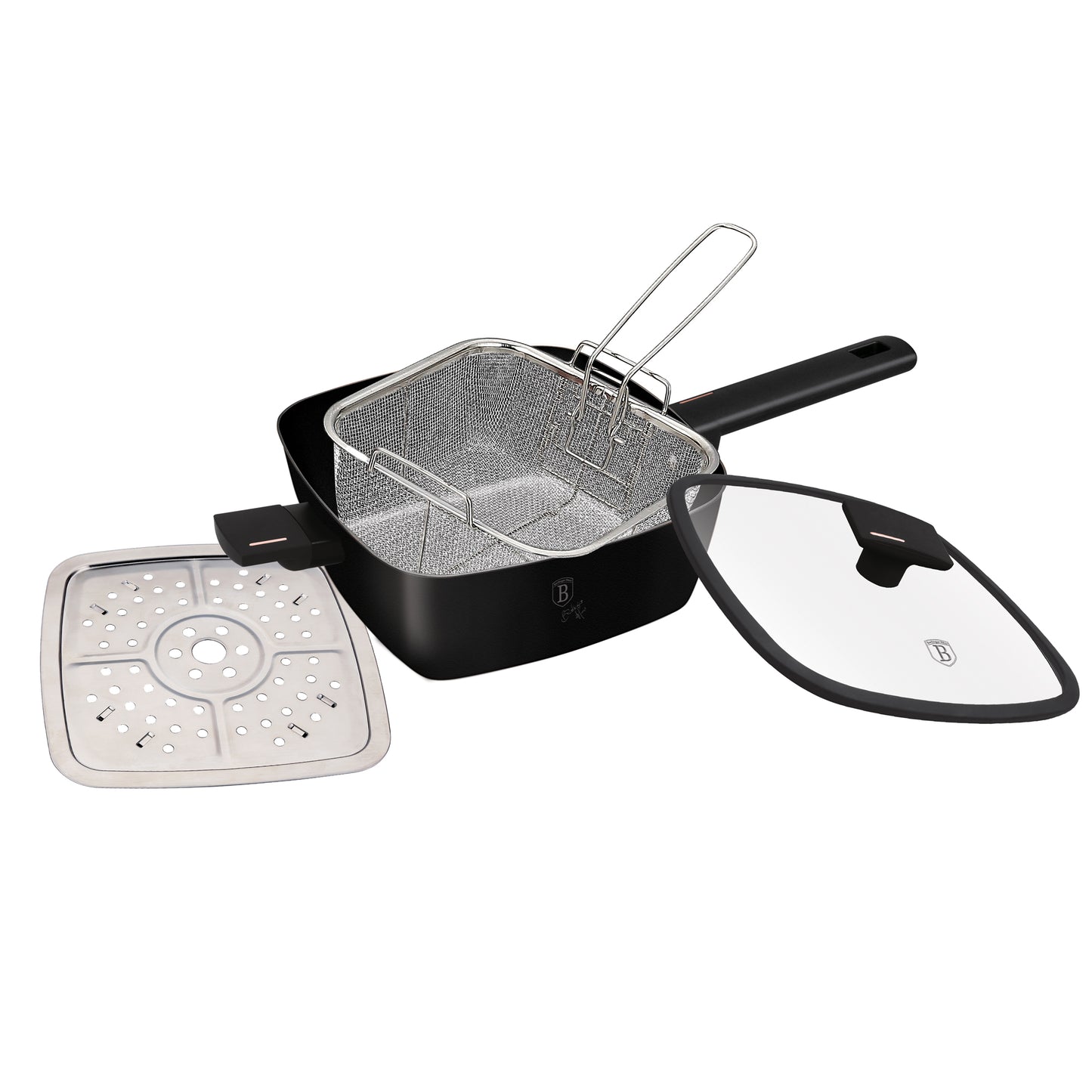 Berlinger Haus Titan Pro Non-Stick Coating 4-Piece Square Pan Set – Monaco