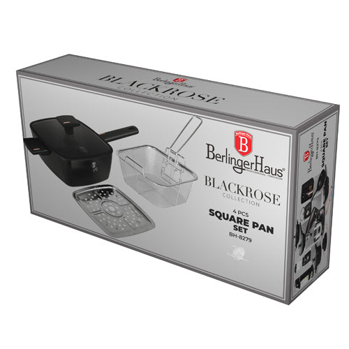 Berlinger Haus Titan Pro Non-Stick Coating 4-Piece Square Pan Set – Monaco