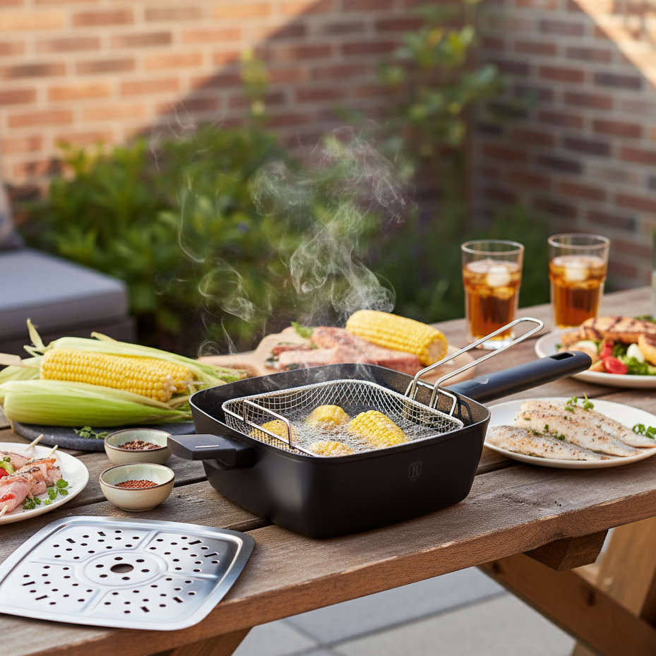 Berlinger Haus Titan Pro Non-Stick Coating 4-Piece Square Pan Set – Monaco