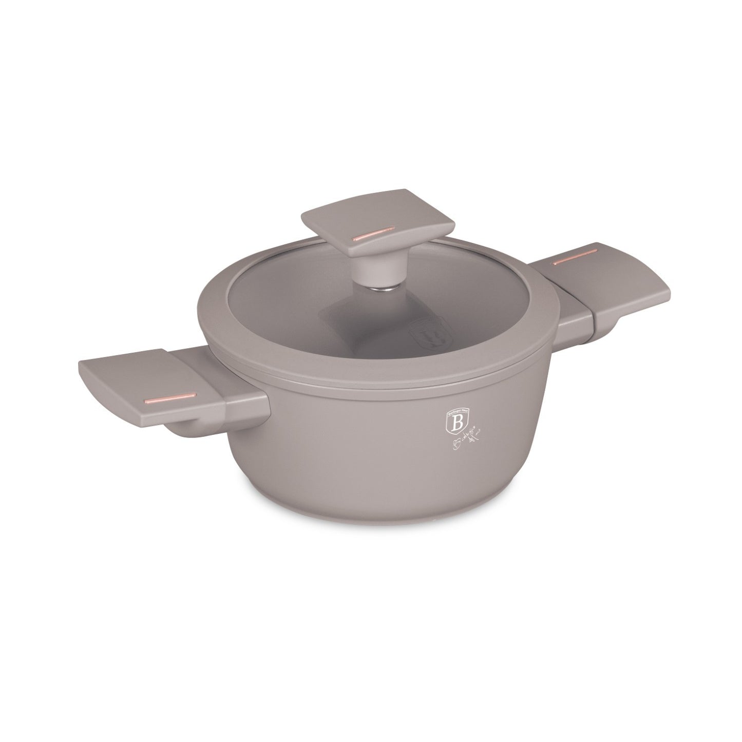 Berlinger Haus 14cm Mini Casserole with Lid (For Kids) - Taupe
