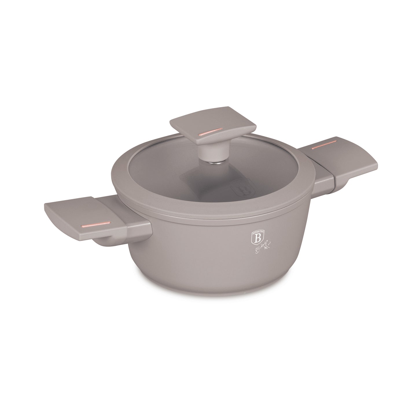 Berlinger Haus 14cm Mini Casserole with Lid (For Kids) - Taupe