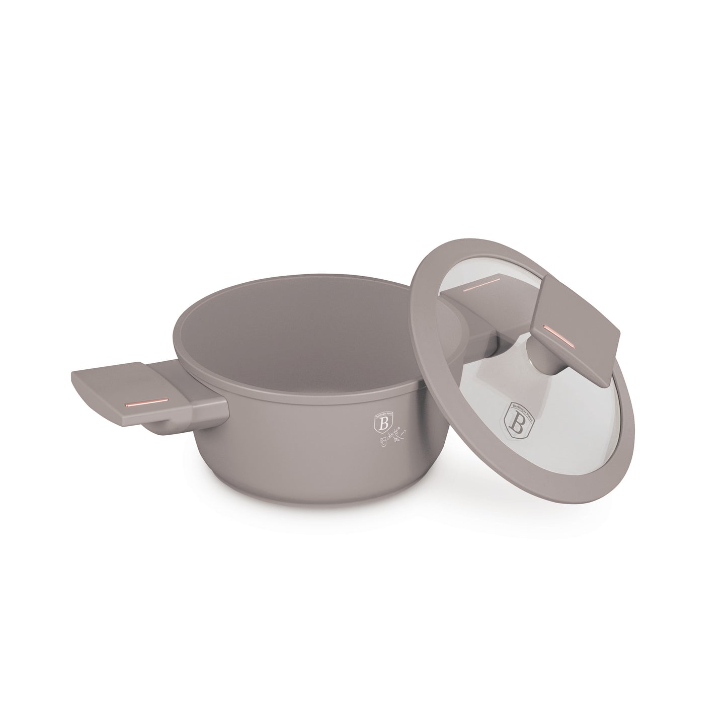 Berlinger Haus 14cm Mini Casserole with Lid (For Kids) - Taupe