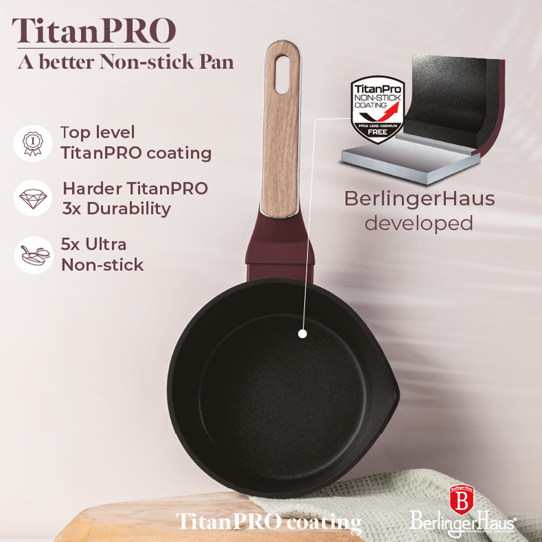 Berlinger Haus 16cm Titan Pro Non-Stick Coating Sauce Pan with Lid – Leonardo Nordic