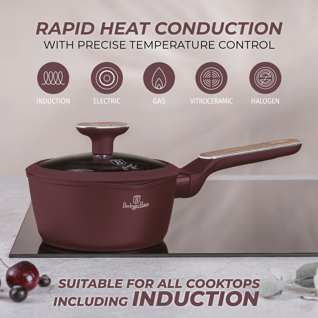 Berlinger Haus 16cm Titan Pro Non-Stick Coating Sauce Pan with Lid – Leonardo Nordic