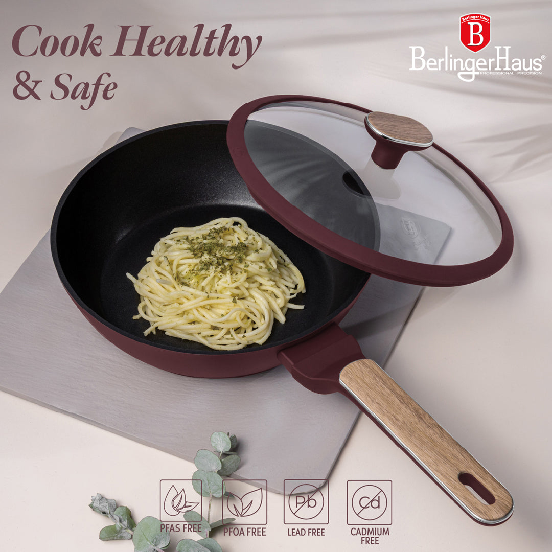 Berlinger Haus 24cm Titan Pro Non-Stick Coating Deep Frypan with Lid – Leonardo Nordic