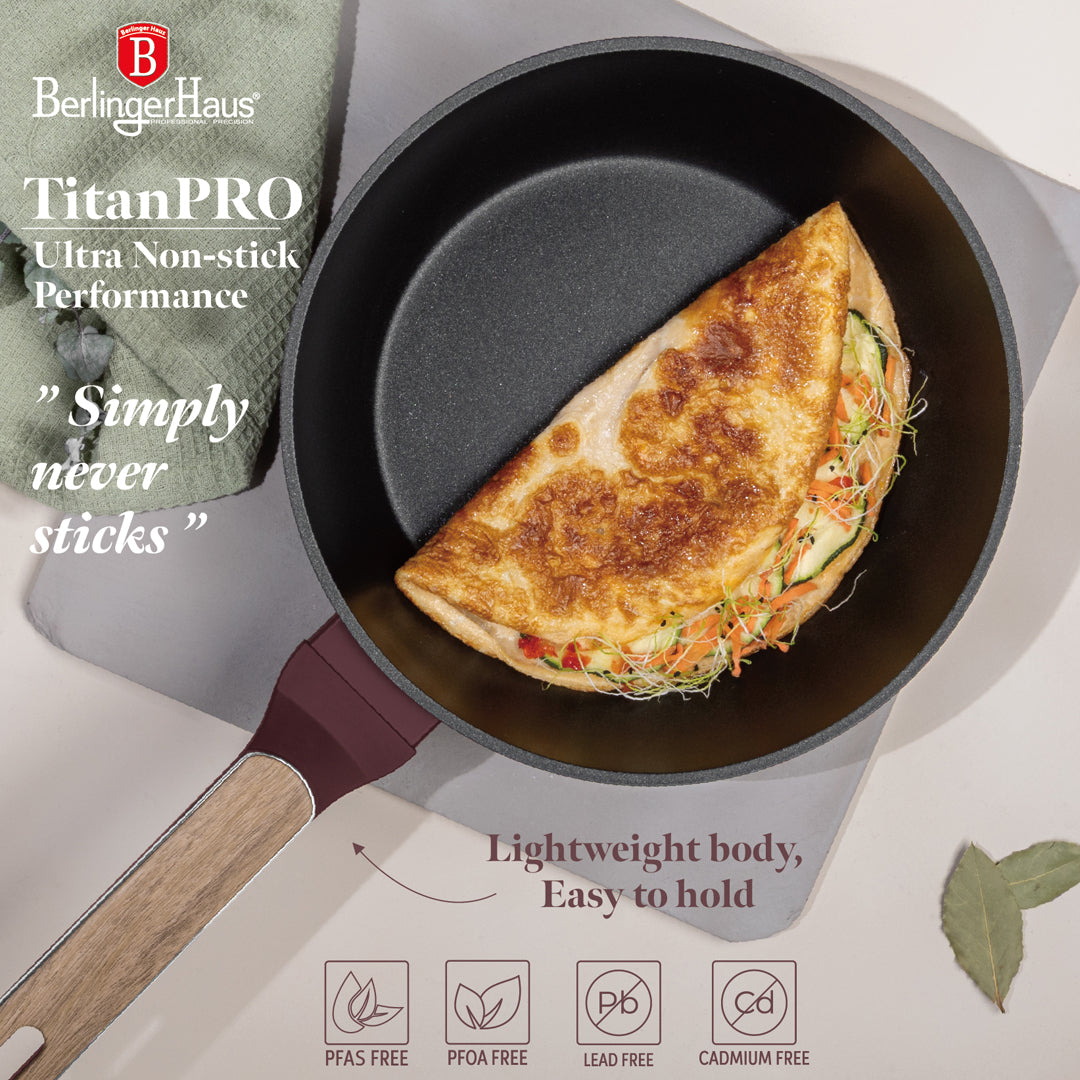 Berlinger Haus 24cm Titan Pro Non-Stick Coating Deep Frypan with Lid – Leonardo Nordic