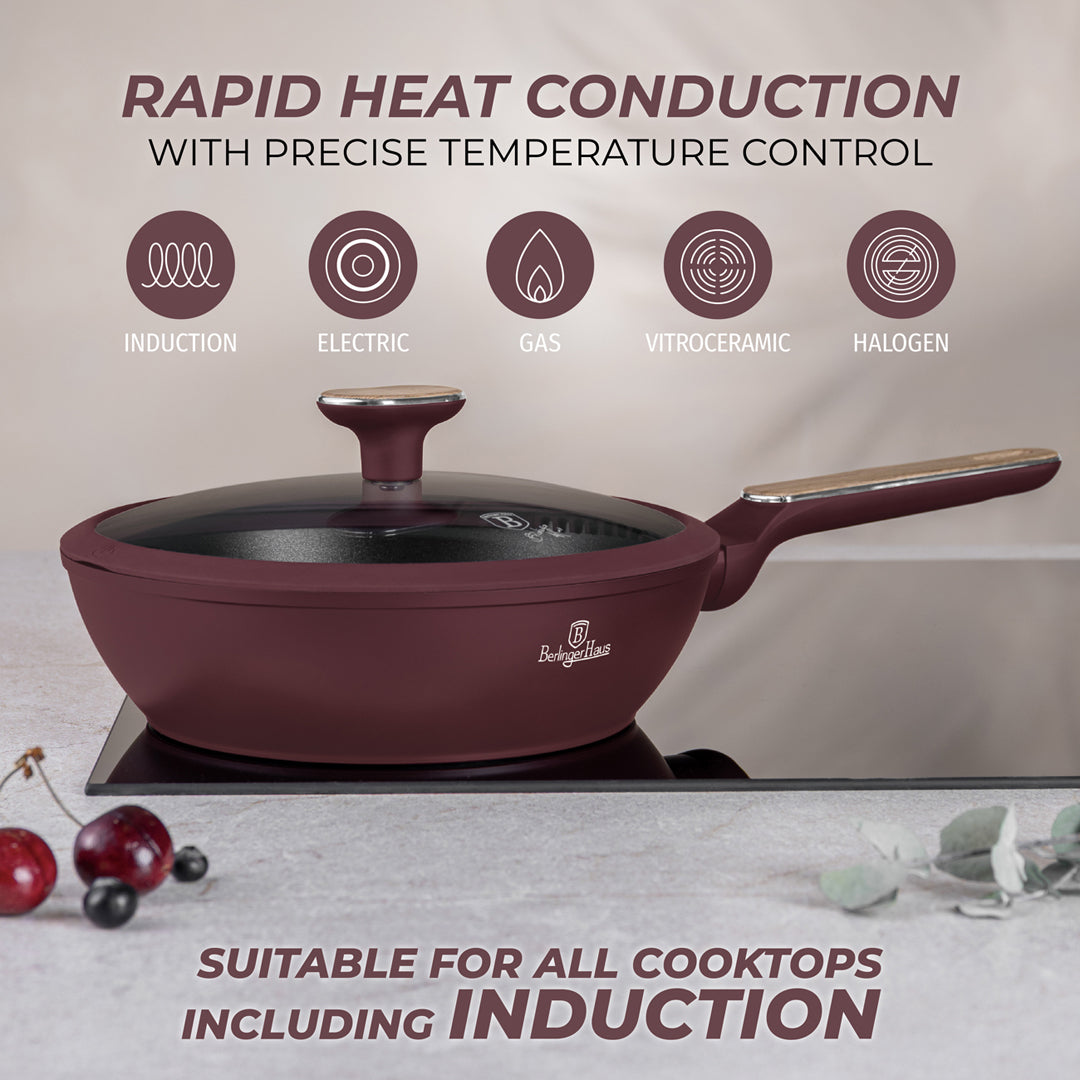 Berlinger Haus 24cm Titan Pro Non-Stick Coating Deep Frypan with Lid – Leonardo Nordic