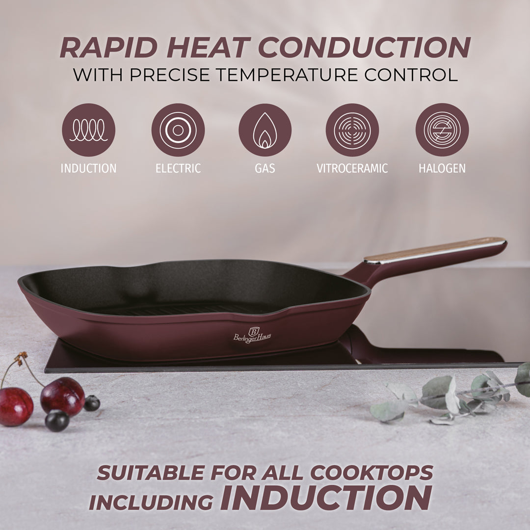 Berlinger Haus 28cm Titan Pro Non-Stick Coating Grill Pan – Leonardo Nordic