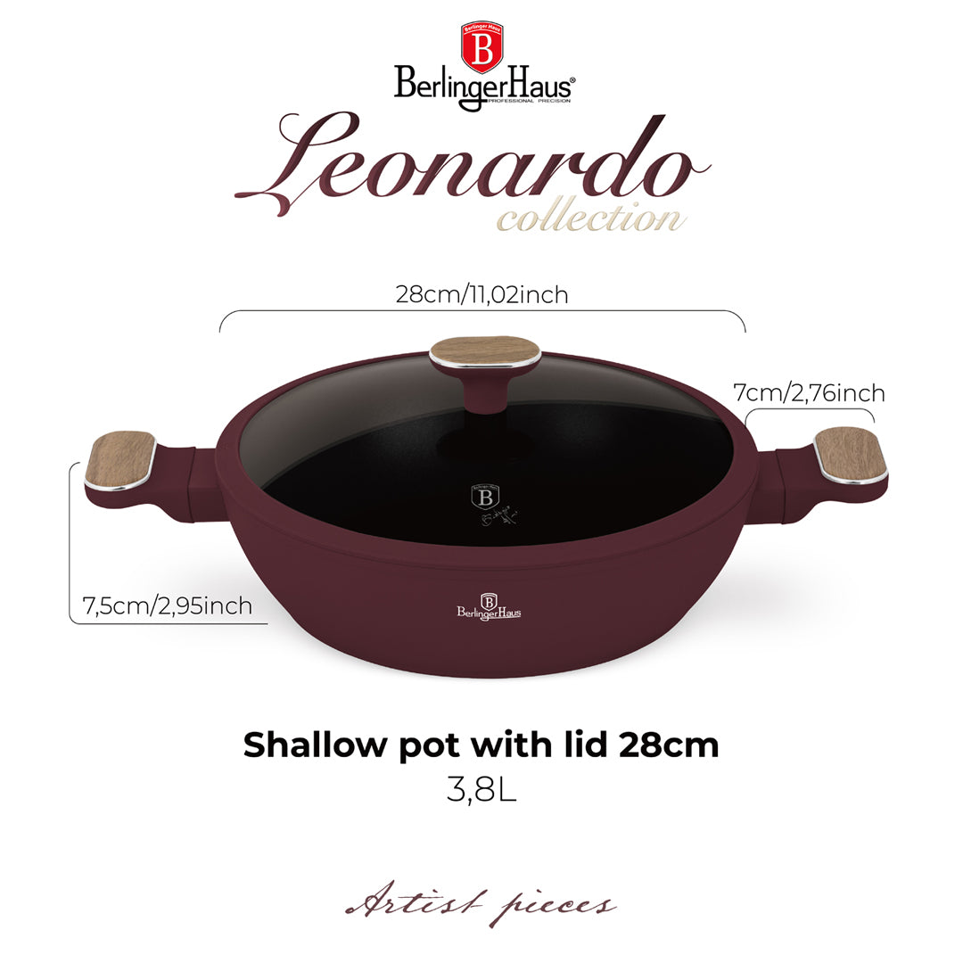 Berlinger Haus 28cm Titan Pro Non-Stick Coating Shallow Pot – Leonardo Nordic