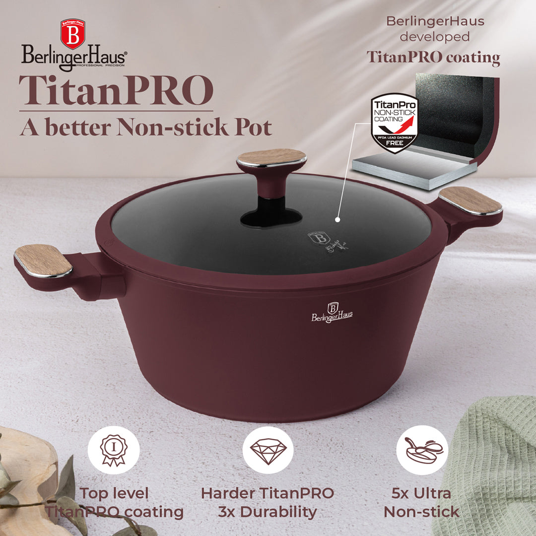 Berlinger Haus 28cm Titan Pro Non-Stick Coating Casserole – Leonardo Nordic