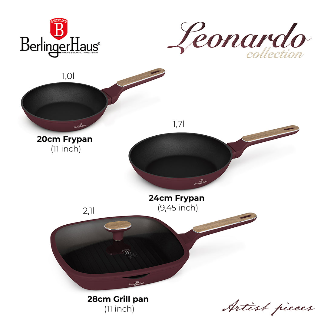 Berlinger Haus 4-Piece Titan Pro Non-Stick Coating Frypan Set - Leonardo Nordic