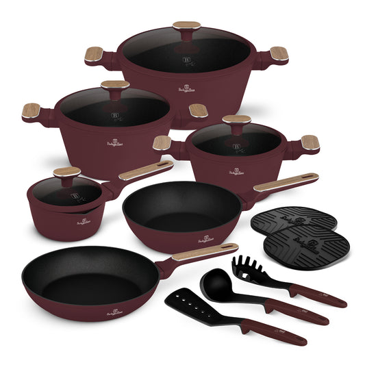 Berlinger Haus 15-Piece Titan Pro Non-Stick Cookware Set - Leonardo Nordic
