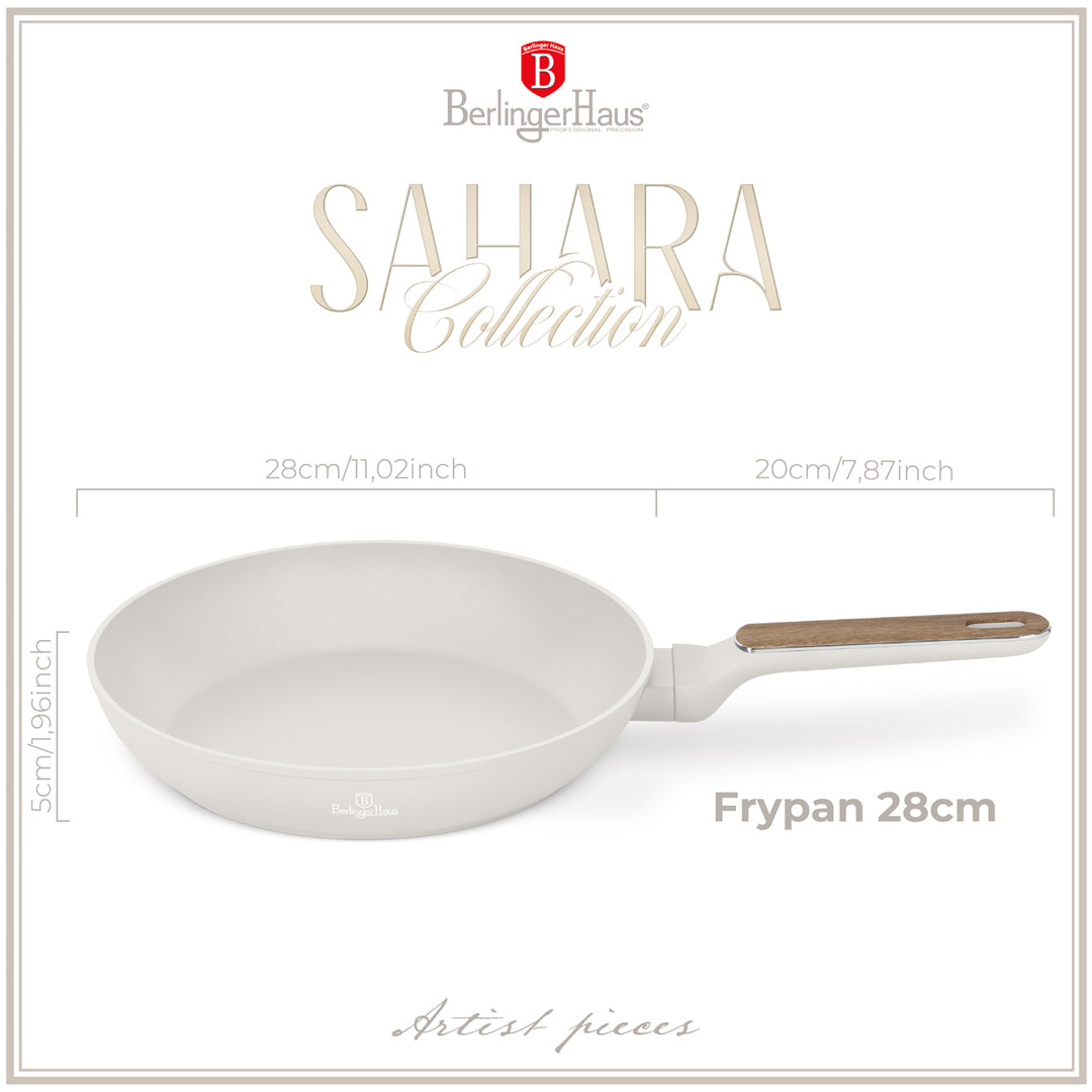 Berlinger Haus 28cm Titan Pro Non-Stick Coating Frypan - Sahara Nordic